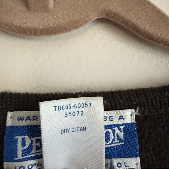 Pendleton Vintage 100% Wool Brown Cardigan Sweater - Picture 4 of 6